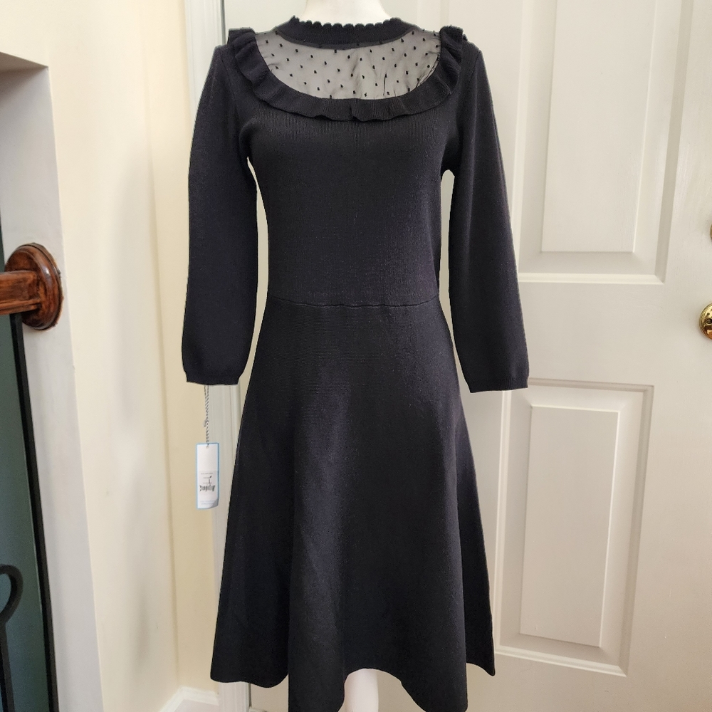 NWT Draper James RSVP 3/4 Sleeve Sweater Dress Size M